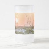 Florida Zee Oats Sunrise Frosted Glass Beer Mok (Center)