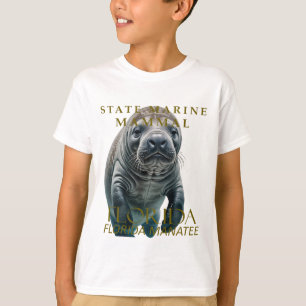 Florida Zeedier Florida Lamantijn Ontwerp T-shirt