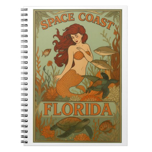 Florida Zeemeermin Notitieboek (Voorkant)