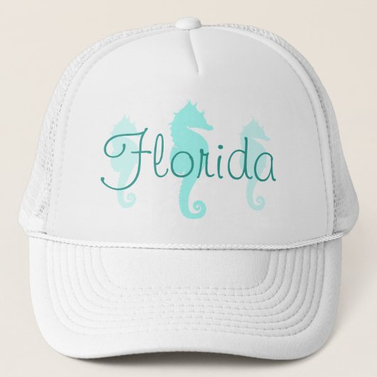 Florida Zeepaard Hoed Trucker Pet (Voorkant)