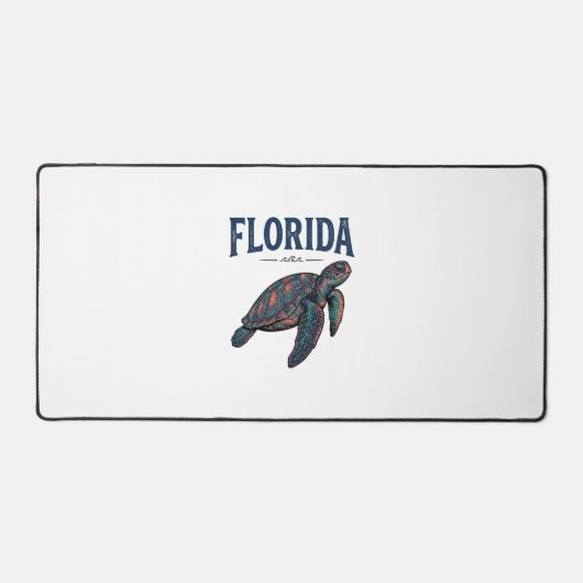 Florida Zeeschildpad Vintage Gravure Grafisch_1 Bureaumat (Voorkant)