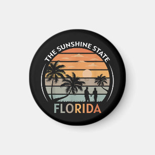 Florida Zomer Strand Vintage Zonsondergang Magneet