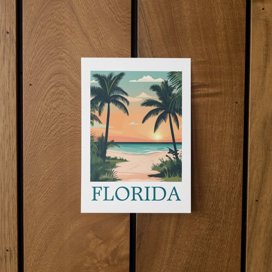 Florida Zonneschijn Staat – Tropisch Strandparadij Briefkaart