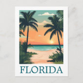 Florida Zonneschijn Staat – Tropisch Strandparadij Briefkaart (Voorkant)