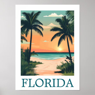 Florida Zonneschijn Staat – Tropisch Strandparadij Poster