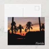 Florida zonsondergang briefkaart (Voorkant / Achterkant)