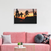 Florida zonsondergang canvas afdruk (Insitu (Woonkamer))