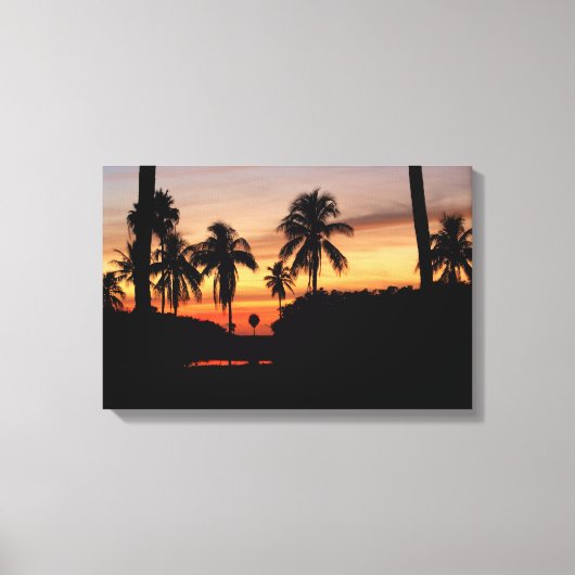Florida zonsondergang canvas afdruk (Voorkant)