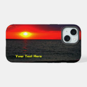 Florida Zonsondergang iPhone 15 Case (Achterkant horizontaal)