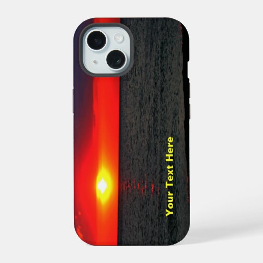 Florida Zonsondergang iPhone 15 Case (Achterkant)