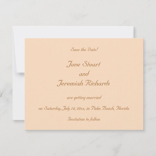 Florida Zonsondergang Kaart (Achterkant)