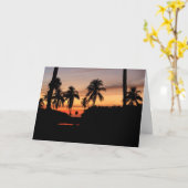 Florida zonsondergang kaart (Gele Bloem)