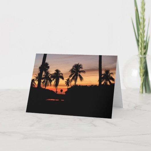 Florida zonsondergang kaart (Voorkant)