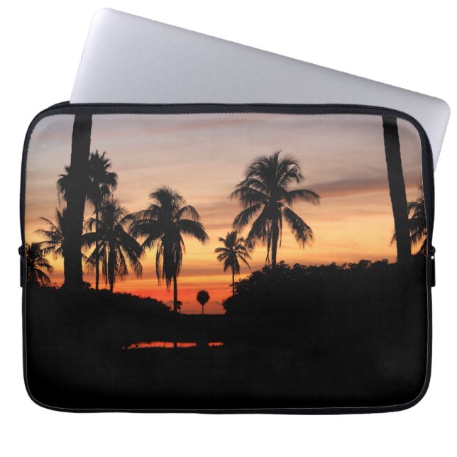 Florida zonsondergang laptop sleeve (Voorkant)
