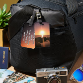 Florida Zonsondergang op het strand Natuurfotograf Bagagelabel