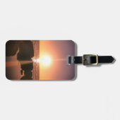 Florida Zonsondergang op het strand Natuurfotograf Bagagelabel (Voorkant horizontaal)