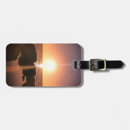 Florida Zonsondergang op het strand Natuurfotograf Bagagelabel