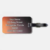 Florida Zonsondergang op het strand Natuurfotograf Bagagelabel (Achterkant horizontaal)