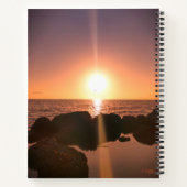 Florida Zonsondergang op het strand Natuurfotograf Notitieboek (Achterkant)