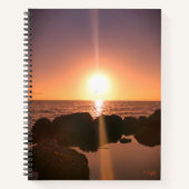 Florida Zonsondergang op het strand Natuurfotograf Notitieboek (Voorkant)