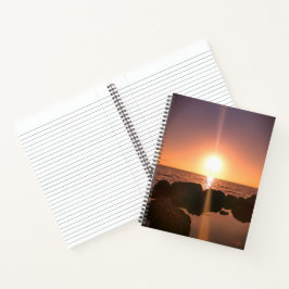 Florida Zonsondergang op het strand Natuurlijke Fo Notitieboek