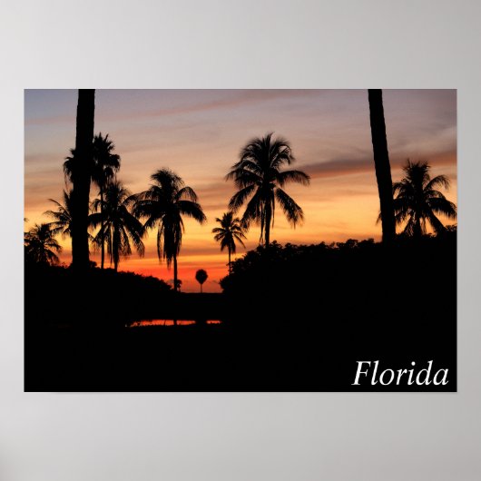 Florida zonsondergang poster (Voorkant)
