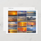 Florida Zonsondergangen Collage Briefkaart (Voorkant / Achterkant)