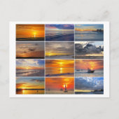 Florida Zonsondergangen Collage Briefkaart (Voorkant)