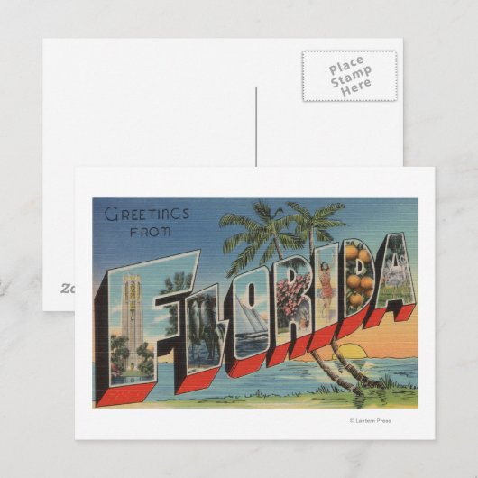 FloridaLarge Letter ScenesFlorida Briefkaart (Voorkant / Achterkant)