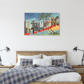 FloridaLarge Letter ScenesFlorida Canvas Afdruk (Insitu (Slaapkamer))