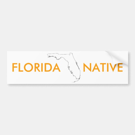    FLORIDANATIEF BUMPERSTICKER (Voorkant)