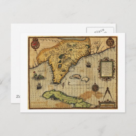 FloridaPanoramic MapFlorida Briefkaart (Voorkant / Achterkant)