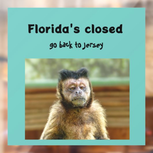 Florida's Gesloten Monkey Decal (Vel 2)