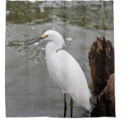 Florida's Singing Egret Douchegordijn (Voorkant)