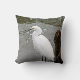 Florida's Singing Egret Kussen