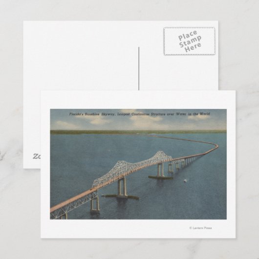 Florida's Sunshine Skyway BridgeFlorida Briefkaart (Voorkant / Achterkant)