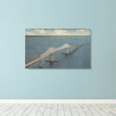 Florida's Sunshine Skyway BridgeFlorida Canvas Afdruk (Insitu (Houten vloer))
