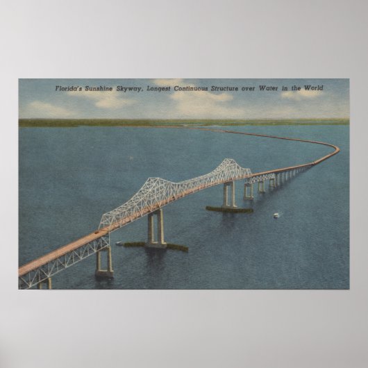 Florida's Sunshine Skyway BridgeFlorida Poster (Voorkant)