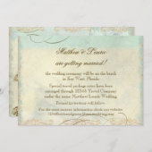 Floridaschildpad Moderne Kust Oceaan Strand Save The Date (Voorkant / Achterkant)