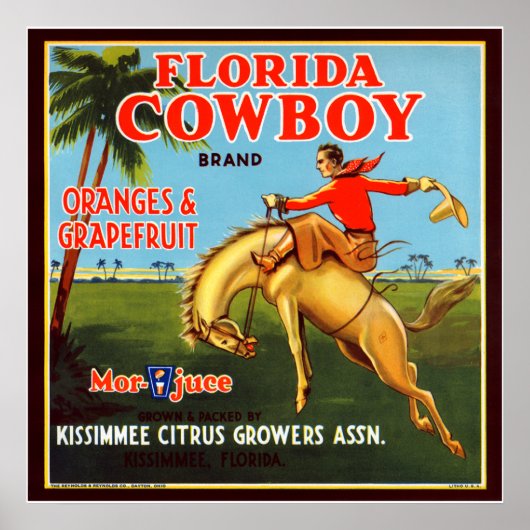 Floriday Cowboy Poster (Voorkant)