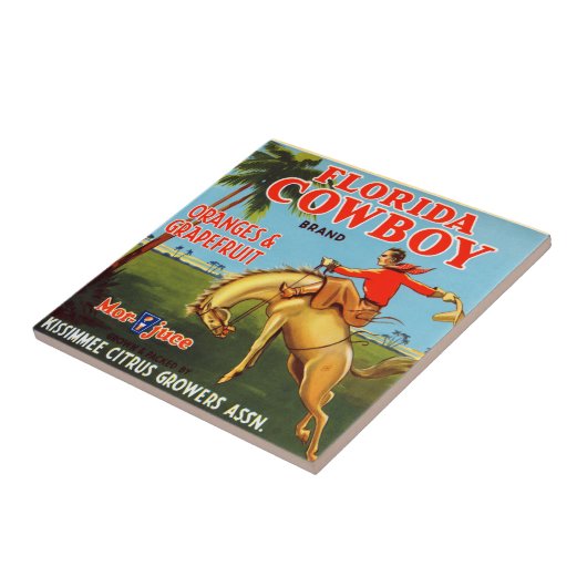 Floriday Cowboy Tegeltje (Zijkant)