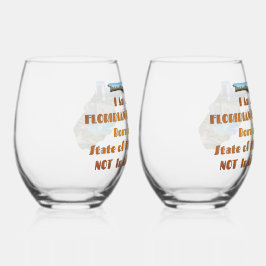 Floridiaanse Burger Wijnglas Zonder Voet