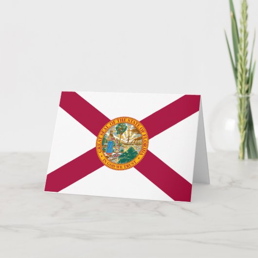Floridiaanse vlag, vlag van Florida Kaart (Voorkant)