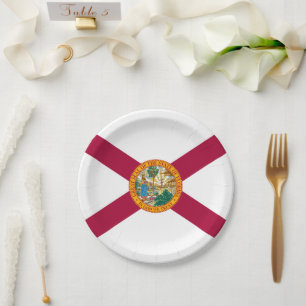 Floridiaanse vlag, vlag van Florida Papieren Bordje