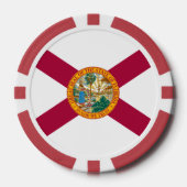 Floridiaanse Vlag, Vlag van Florida Poker Chips (Voorkant)