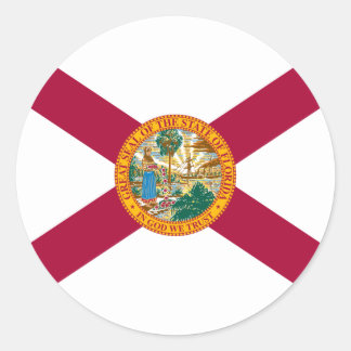 Floridiaanse vlag, vlag van Florida Ronde Sticker