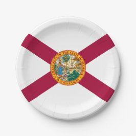 Floridian Flag, Flag of Florida Papieren Bordje