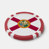 Floridian Flag, Flag of Florida Poker Chips (Enkel)