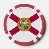 Floridian Flag, Flag of Florida Poker Chips (Achterkant)