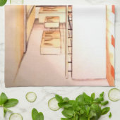 Floridian Modern Kitchen gaf perspectief op een Theedoek (Gevouwen)